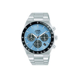 Lorus Chronograph Stainless Steel Light Blue Dial Men's Watch | RZ525AX9