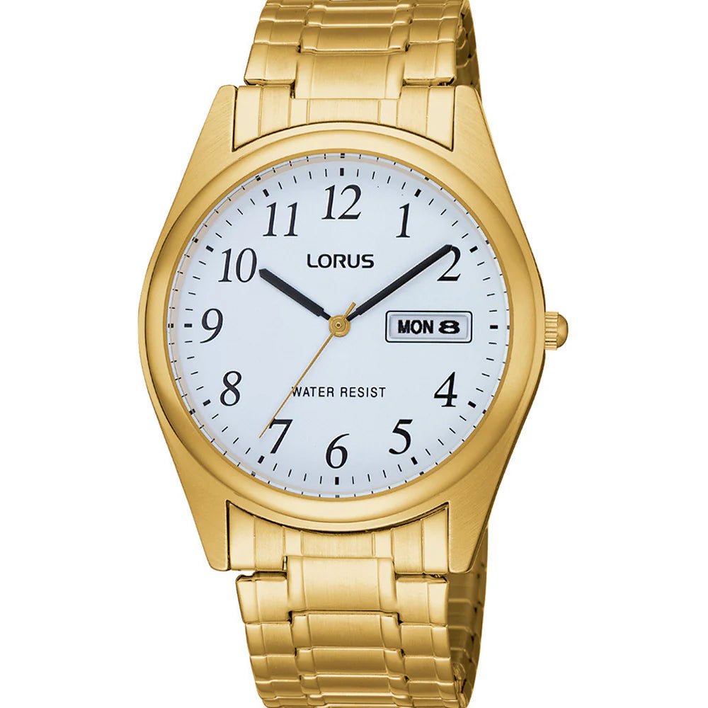 Lorus Gold Mens Dress Watch | RXN08BX9G | Time Watch Specialists