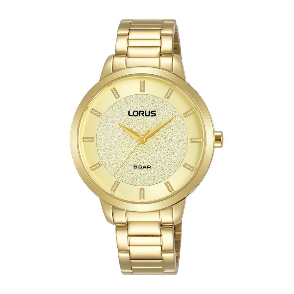 Lorus Light Champagne Sunray Dial Woman's Watch | RG290SX9 | Time Watch Specialists