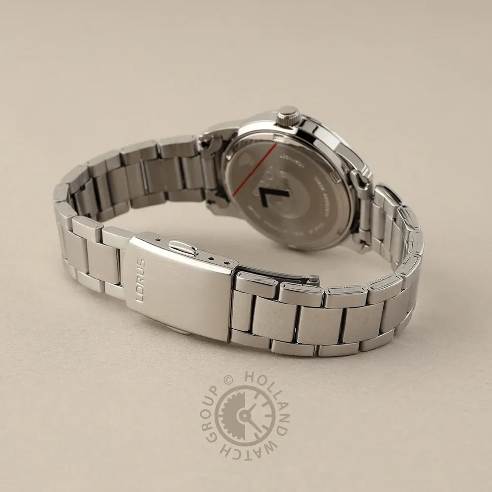 Lorus Silver Dial Batons Stainless Steel Men's Watch | RG227YX9