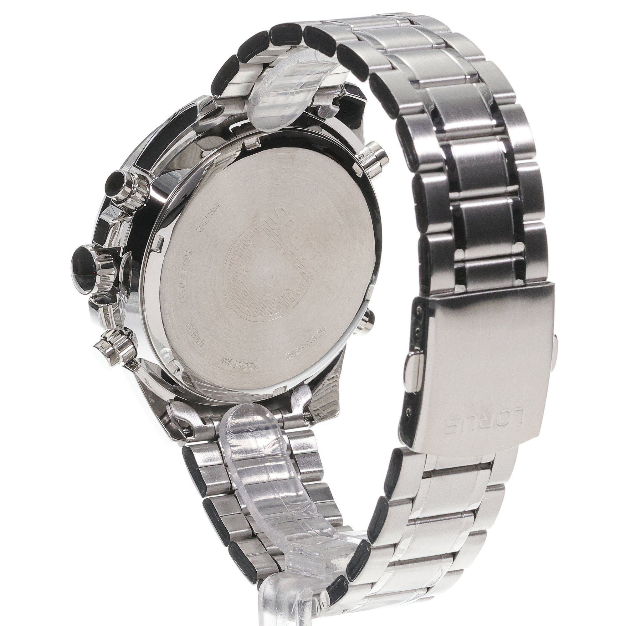 Lorus Blue Black Ana Digi Dial Stainless Steel Men's Watch | RW665AX9