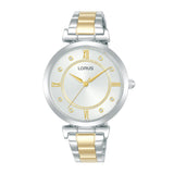 Lorus Stainless Steel White Sunray Dial Woman's Watch | RG295VX9 | Time Watch Specialists