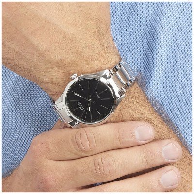 Lotus Minimalist GTS 42mm Black Dial Stainless Steel Men's Watch | 15959/3