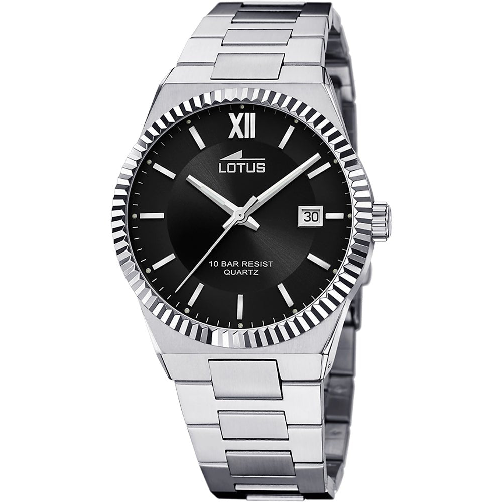 Lotus Freedom Black & Stainless Steel Men's Watch | 18835/3 | TIME Watches