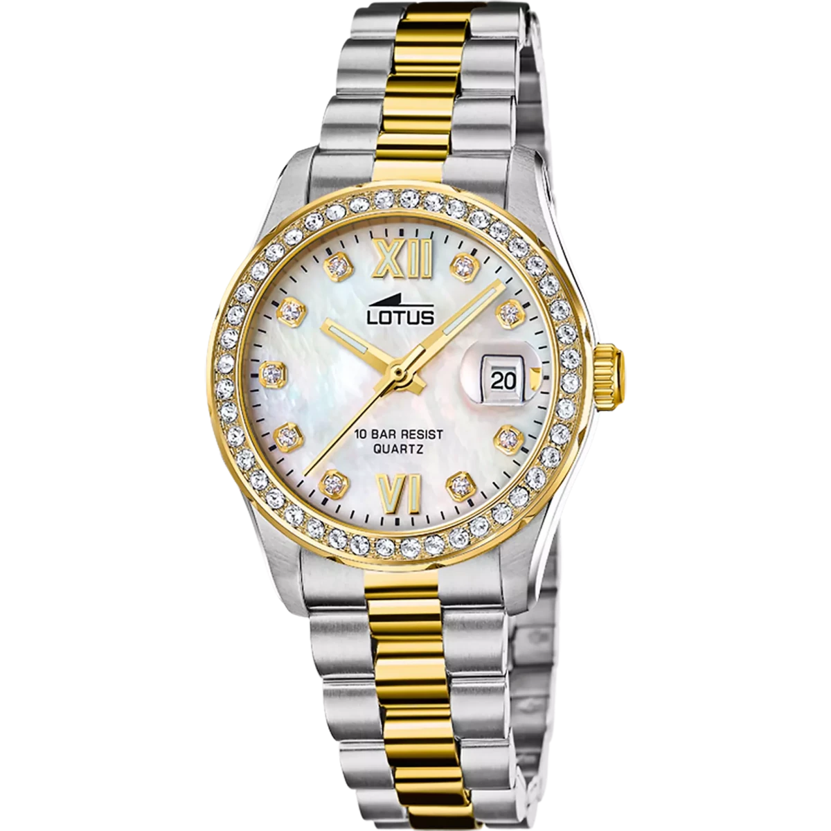 Lotus Freedom Mother of Pearl & Stainless Steel 32mm Women's Watch | 18978/1 | TIME Watches