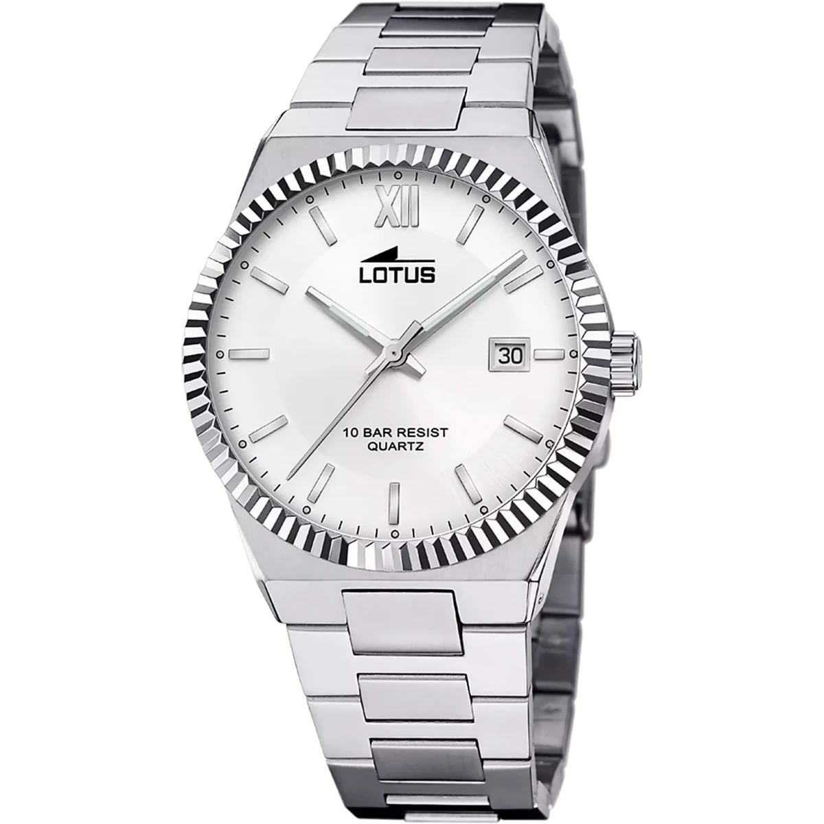 Lotus Freedom Silver & Stainless Steel 40mm Men's Watch | 18835/1 | TIME Watches