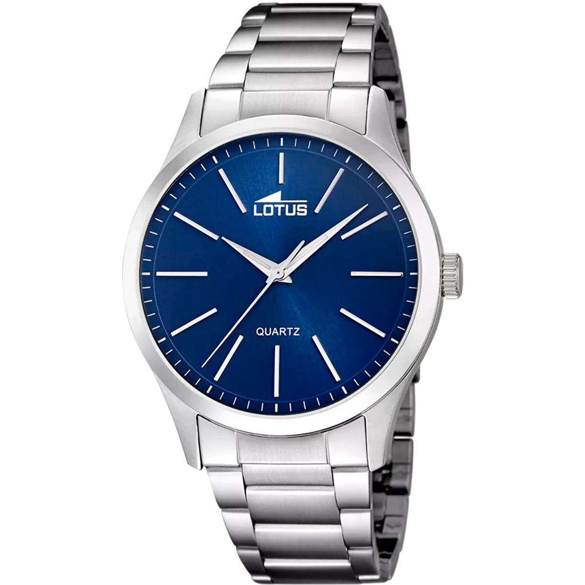 Lotus Minimalist Blue & Stainless Steel Watch | 15959/A | TIME Watches