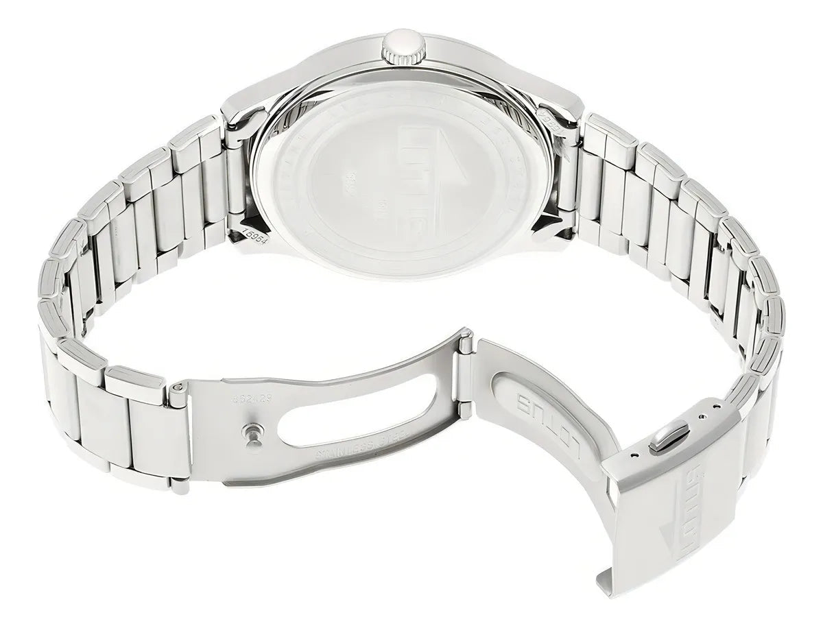 Lotus Multifunction Black & Stainless Steel Watch | 15954/3 | TIME Watches