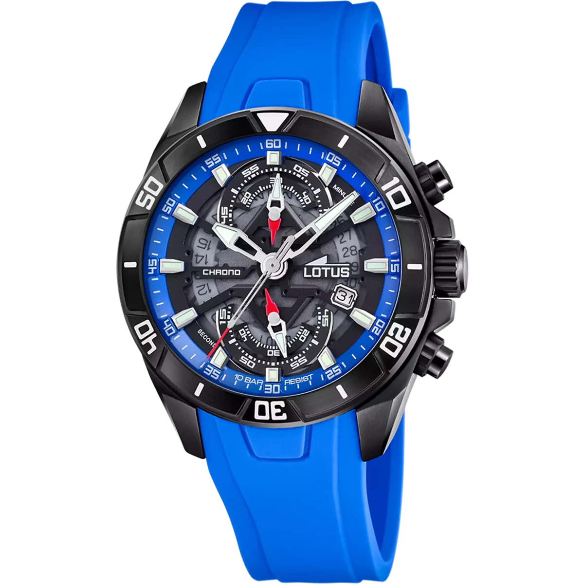 Lotus Vortex Black & Stainless Steel Men's Watch | 18945/2 | TIME Watches