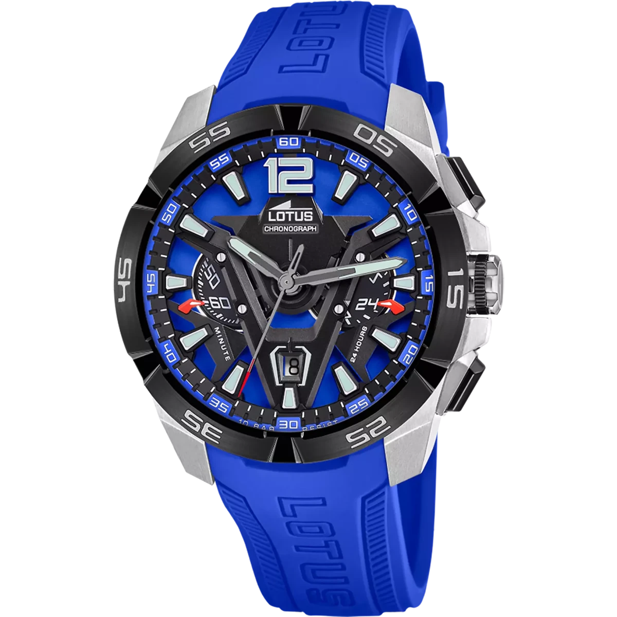 Lotus Vortex Blue & Stainless Steel Watch | 18944/4 | TIME Watches
