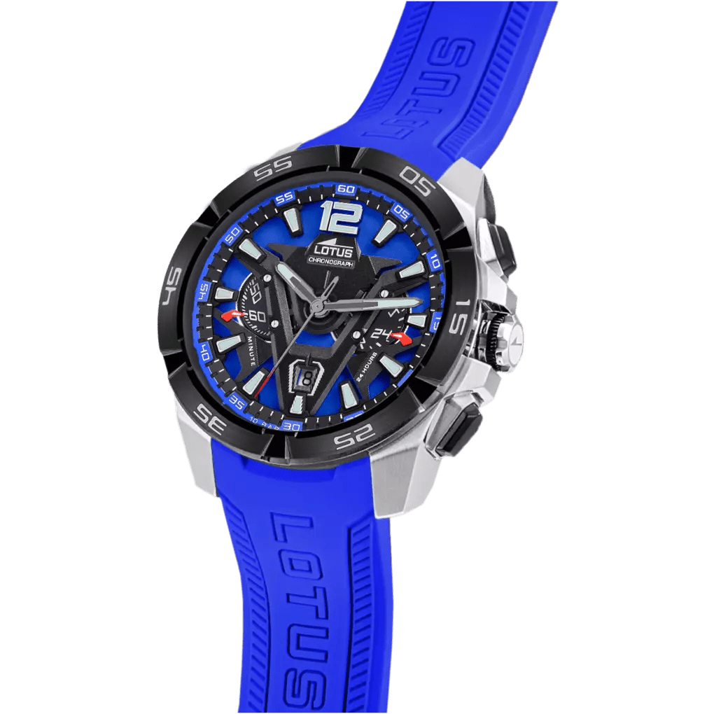 Lotus Vortex Blue & Stainless Steel Watch | 18944/4 | TIME Watches