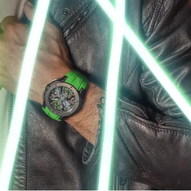 Lotus Vortex Green Rubber Men’s Watch | 18943/4
