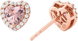 Michael Kors 14K Rose Gold - Plated Sterling Silver Heart - Cut Stud Earrings | MKC1519A2791 | Time Watch Specialists