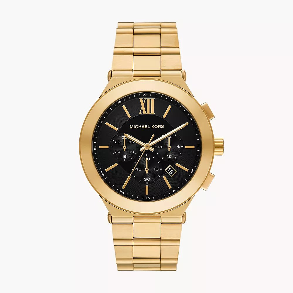 Michael Kors Gold Dial & Gold Stainless Steel 44mm Men's Watch | MK9220 | TIME Watches