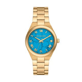 Michael Kors Lennox Three-Hand Gold-Tone Stainless Steel Woman's Watch | MK7460 | Time Watch Specialists