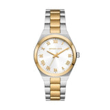 Michael Kors Lennox Three-Hand Two-Tone Stainless Steel Woman's Watch | MK7464 | Time Watch Specialists