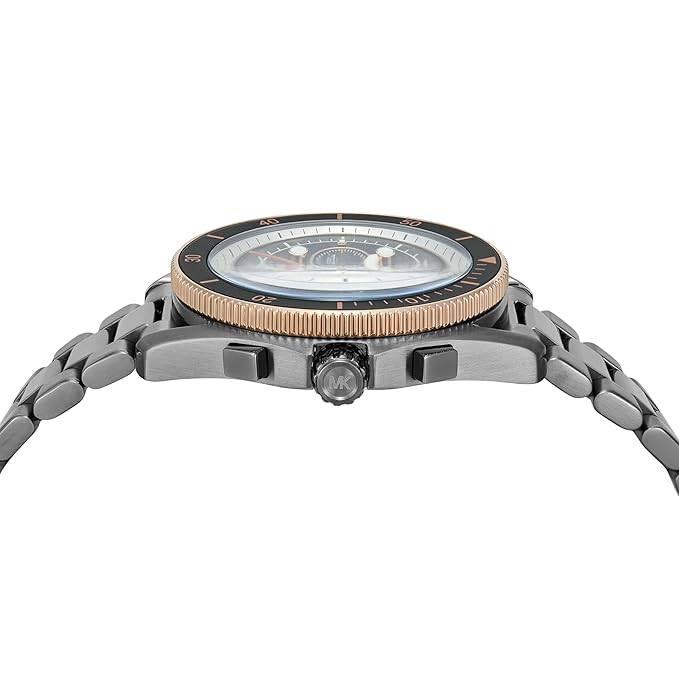 Michael Kors Maritime Grey Dial and Stainless Steel 44mm Men's Watch | MK9204 | TIME Watches