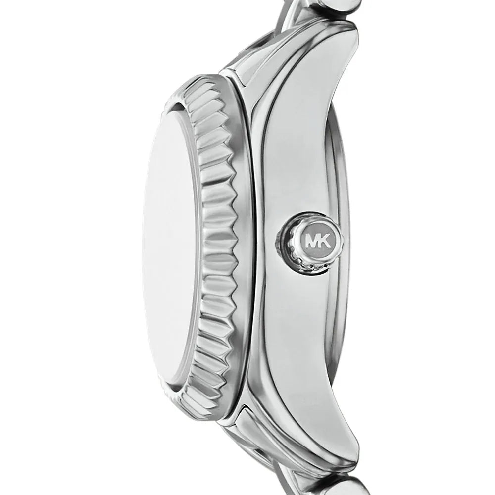 Michael Kors Lexington Silver Bracelet Bangle and Women's Watch Set | MK4948SET