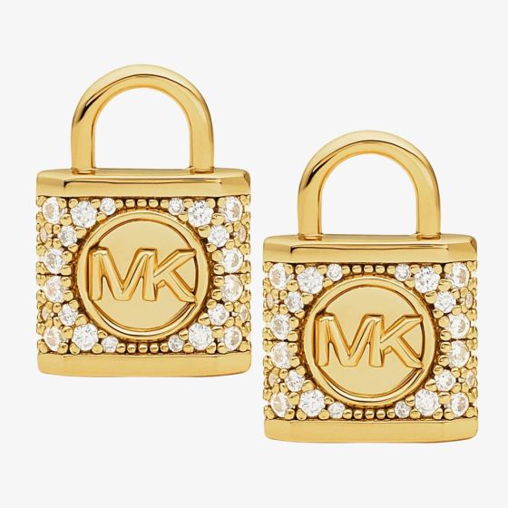 Michael Kors Premium Gold-Tone Sterling Silver Stud Women's Earrings | MKC1628AN710 | Time Watch Specialists