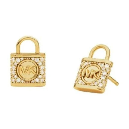Michael Kors Premium Gold-Tone Sterling Silver Stud Women's Earrings | MKC1628AN710 | Time Watch Specialists
