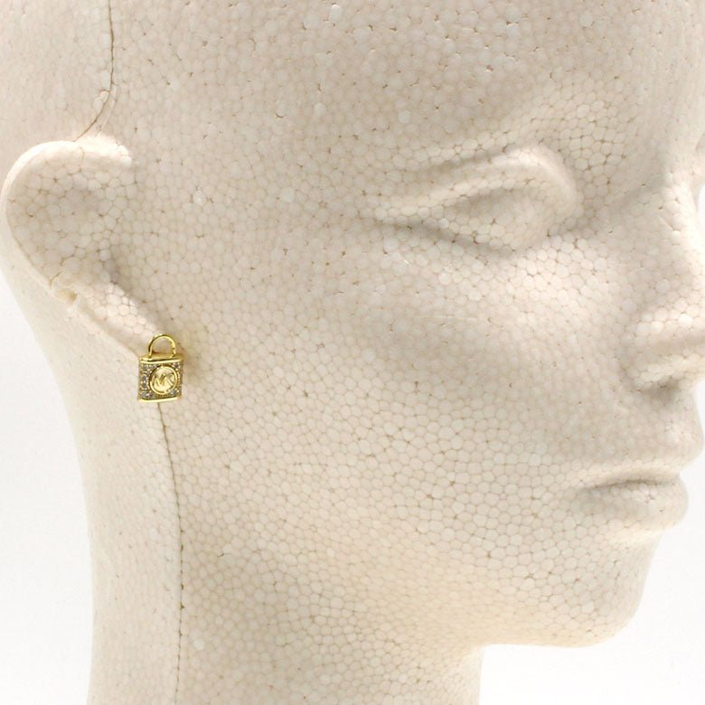 Michael Kors Premium Gold-Tone Sterling Silver Stud Women's Earrings | MKC1628AN710 | Time Watch Specialists