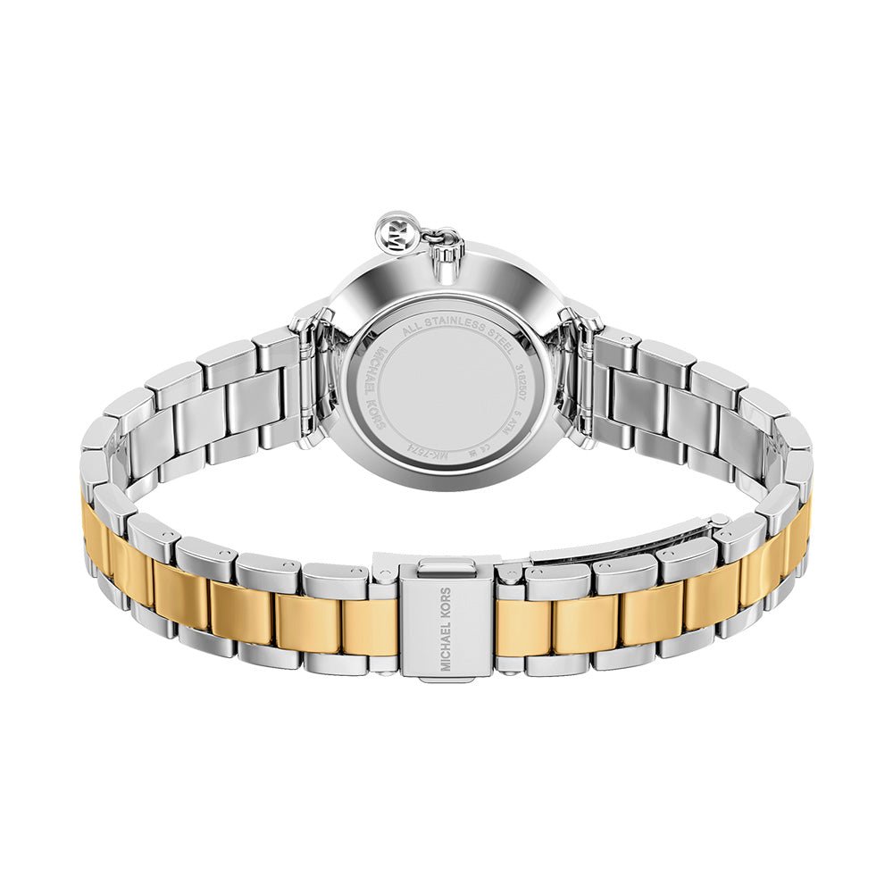 Michael Kors Pyper Silver Dial and Two - Tone Steel Bracelet 32mm Women's Watch | MK7574 | TIME Watches