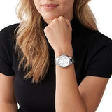 Michael Kors Ritz Silver Round Stainless Steel Woman's Watch | MK6474 | Time Watch Specialists