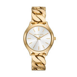 Michael Kors Runway Three-Hand Gold-Tone Stainless Steel Woman's Watch | MK7472 | Time Watch Specialists