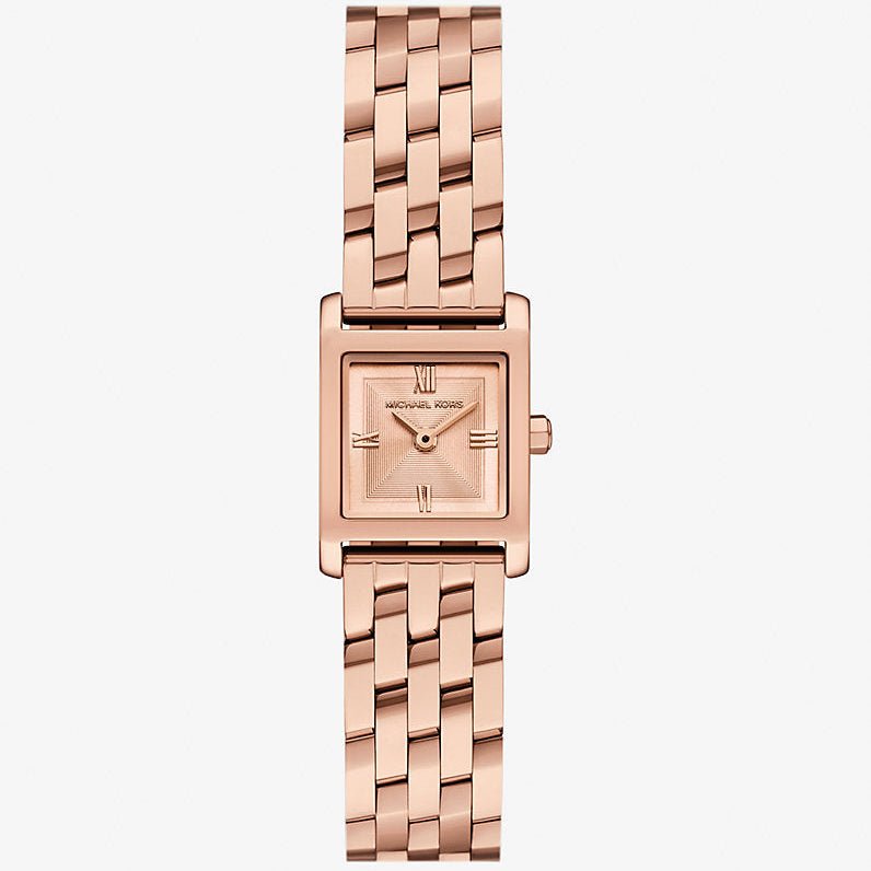 Michael Kors Slim Runway Rose Gold Dial & Rose Gold Steel Bracelet 28mm Women's Watch | MK4932 | TIME Watches