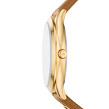 Michael Kors Slim Runway Three-Hand Luggage Leather Woman's Watch | MK7465 | Time Watch Specialists