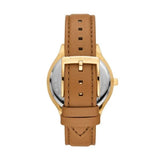 Michael Kors Slim Runway Three-Hand Luggage Leather Woman's Watch | MK7465 | Time Watch Specialists