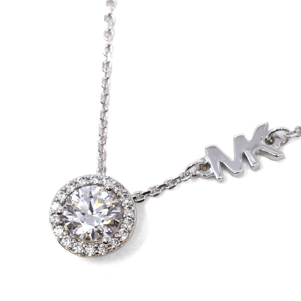 Michael Kors Sterling Silver Cubic Zirconia Pendant Women's Necklace | MKC1208AN040 | Time Watch Specialists