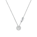 Michael Kors Sterling Silver Cubic Zirconia Pendant Women's Necklace | MKC1208AN040 | Time Watch Specialists