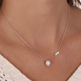 Michael Kors Sterling Silver Cubic Zirconia Pendant Women's Necklace | MKC1208AN040 | Time Watch Specialists