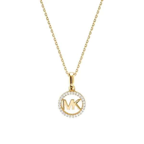 Michael Kors Sterling Silver Logo Starter Women's Necklace | MKC1108AN040 | Time Watch Specialists