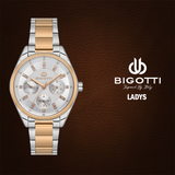 Bigotti Rose Gold Stainless Steel Multi-Dial Watch | BG.1.10478-4