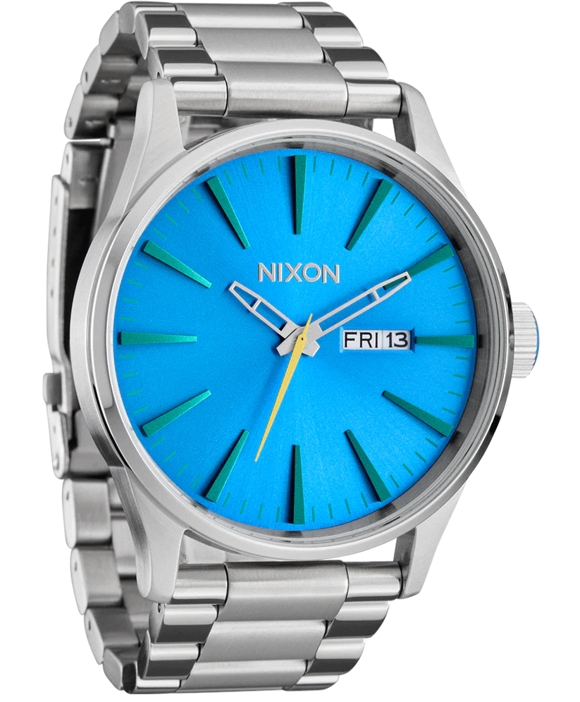 NIXON Stainless Steel Ombre Byron Blue Dial Unisex Watch | A3565309-00