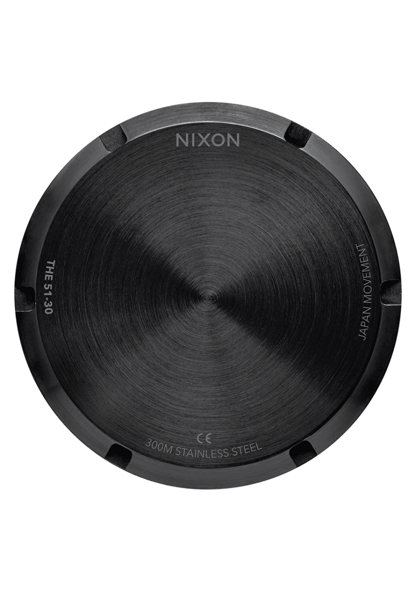 NIXON 51 - 30 Chrono Black Dial and Black Steel Bracelet 51mm Men's Watch | A0835145 - 00 | TIME Watches