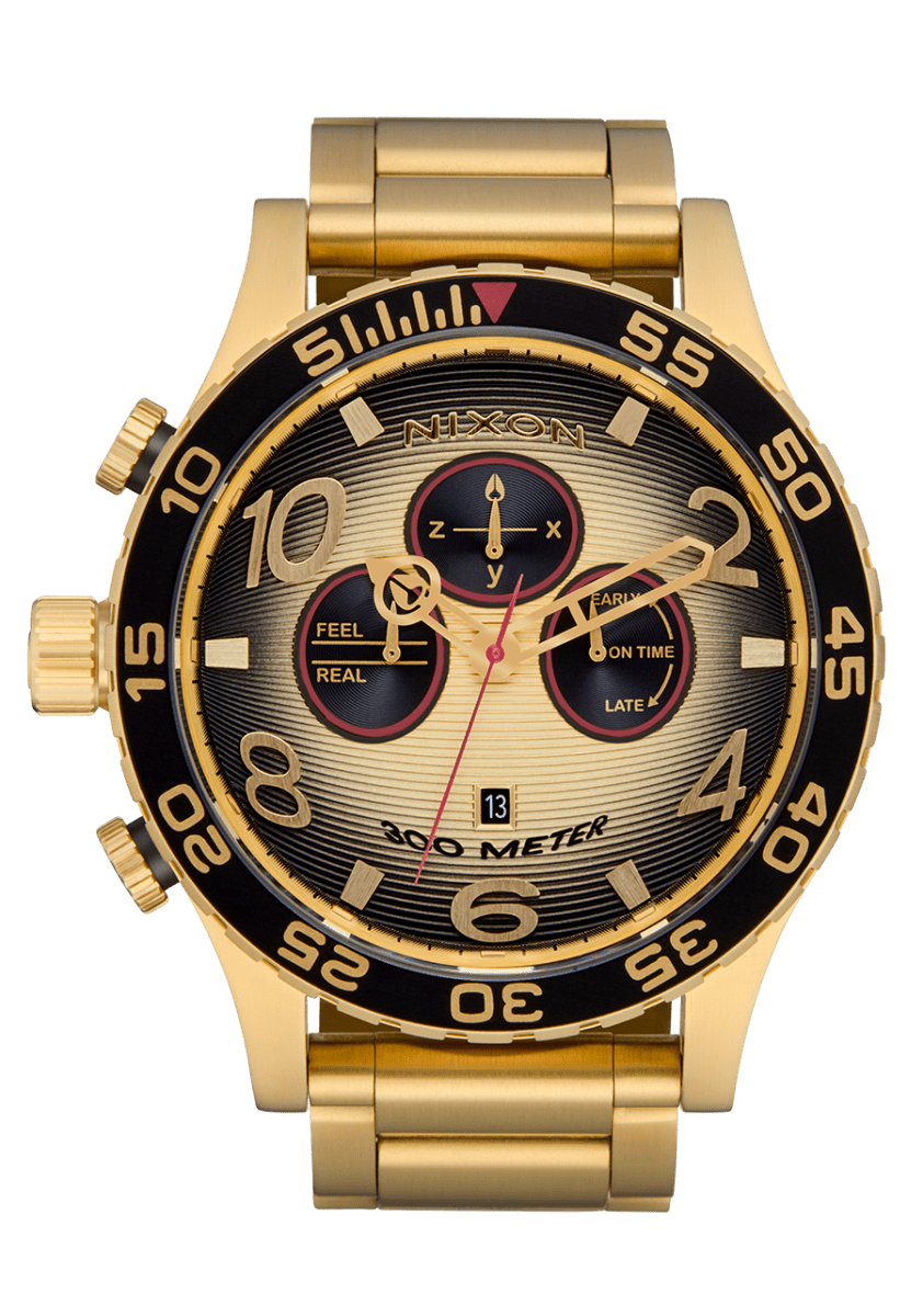 NIXON 51 - 30 Chrono Black Dial and Black Steel Bracelet 51mm Men's Watch | A13895358 - 00 | TIME Watches