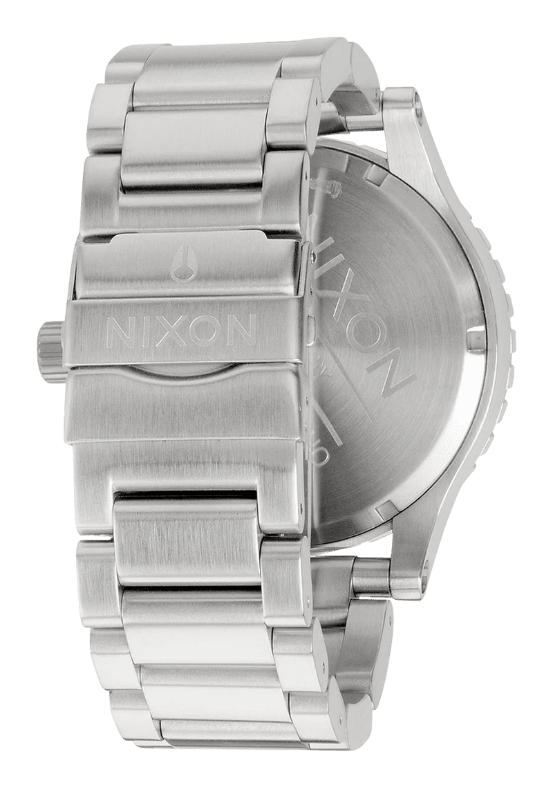 NIXON 51 - 30 Chrono Black Dial and Silver Steel Bracelet Men's Watch | A083000 - 00 | TIME Watches