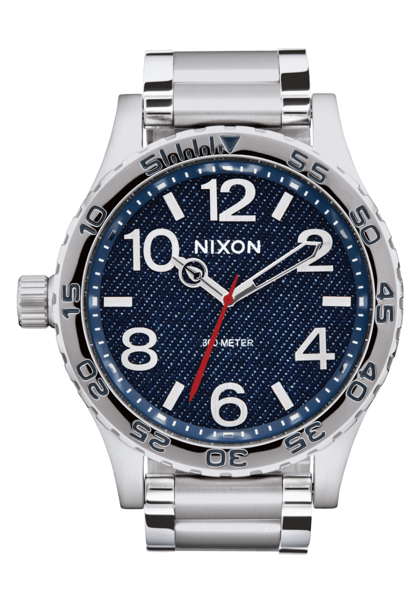 NIXON 51 - 30 Chrono Blue Dial and Blue Steel Bracelet 51mm Men's Watch | A12465245 - 00 | TIME Watches