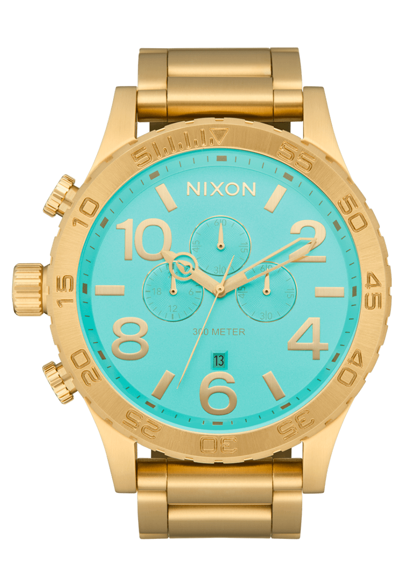 NIXON 51 - 30 Chrono Rose Gold Dial and Rose Gold Steel Bracelet 51mm Men's Watch | A13895345 - 00 | TIME Watches