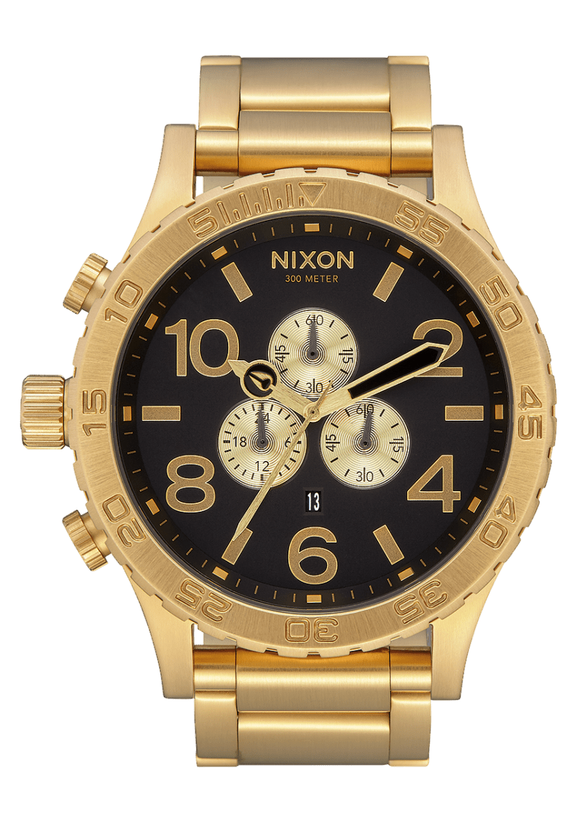 NIXON 51 - 30 Chrono Silver Dial and Silver Steel Bracelet 51mm Men's Watch | A083510 - 00 | TIME Watches