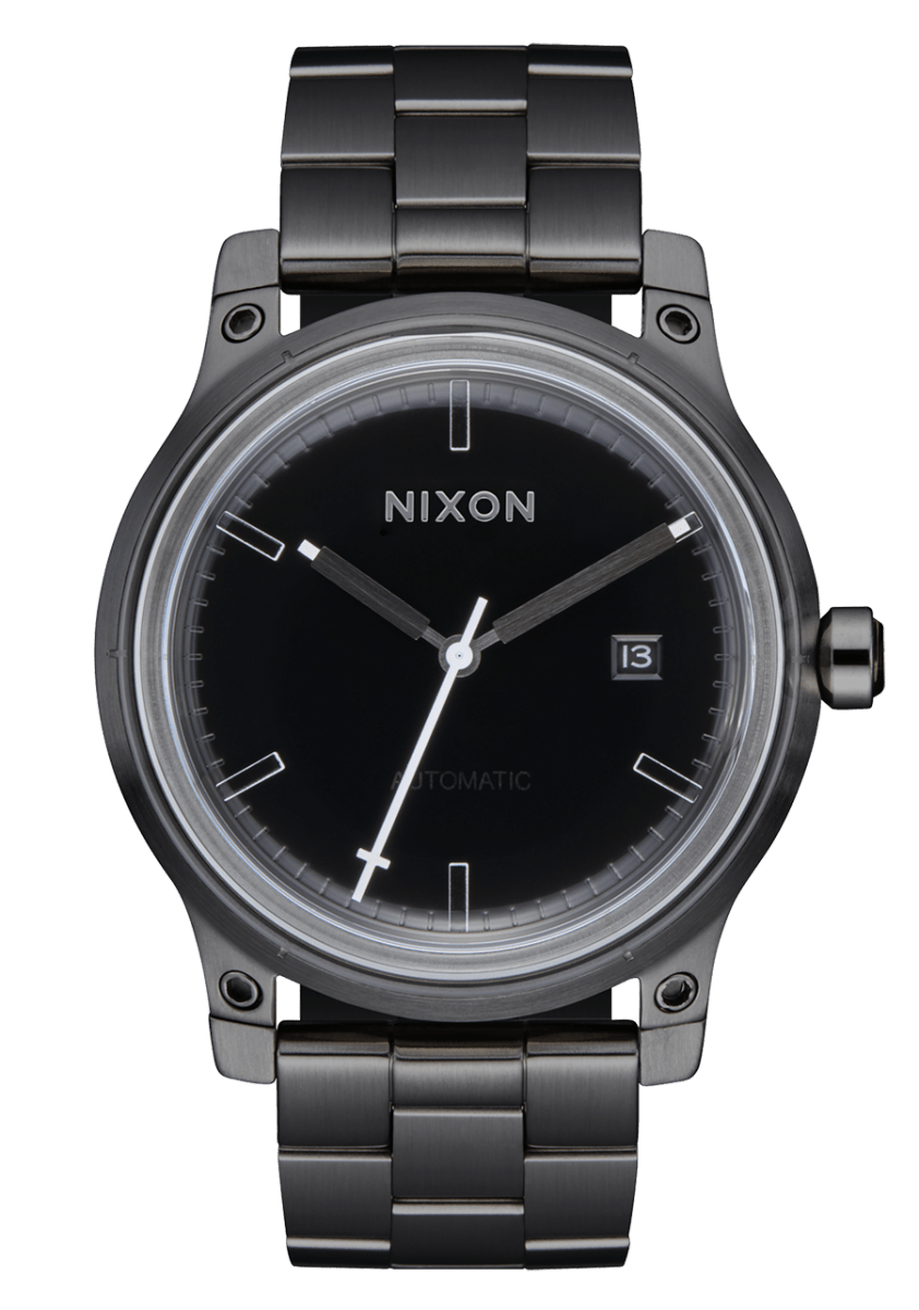 NIXON 5th Element Black Dial and Black Steel Bracelet Men's Watch | A12941420 - 00 | TIME Watches
