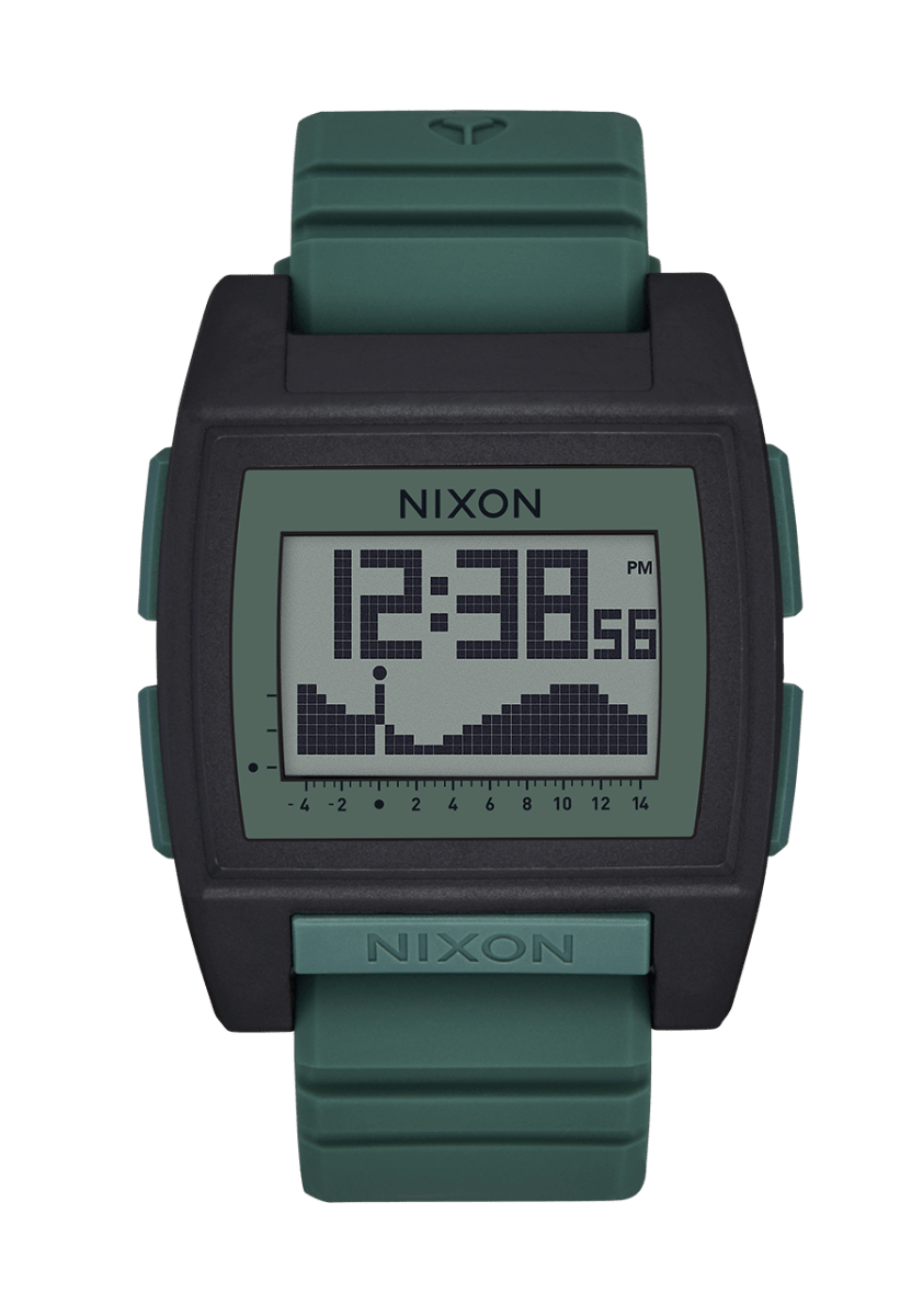 NIXON Base Tide Pro Black Dial and Black Rubber 42mm Men's Watch | A13075364 - 00 | TIME Watches