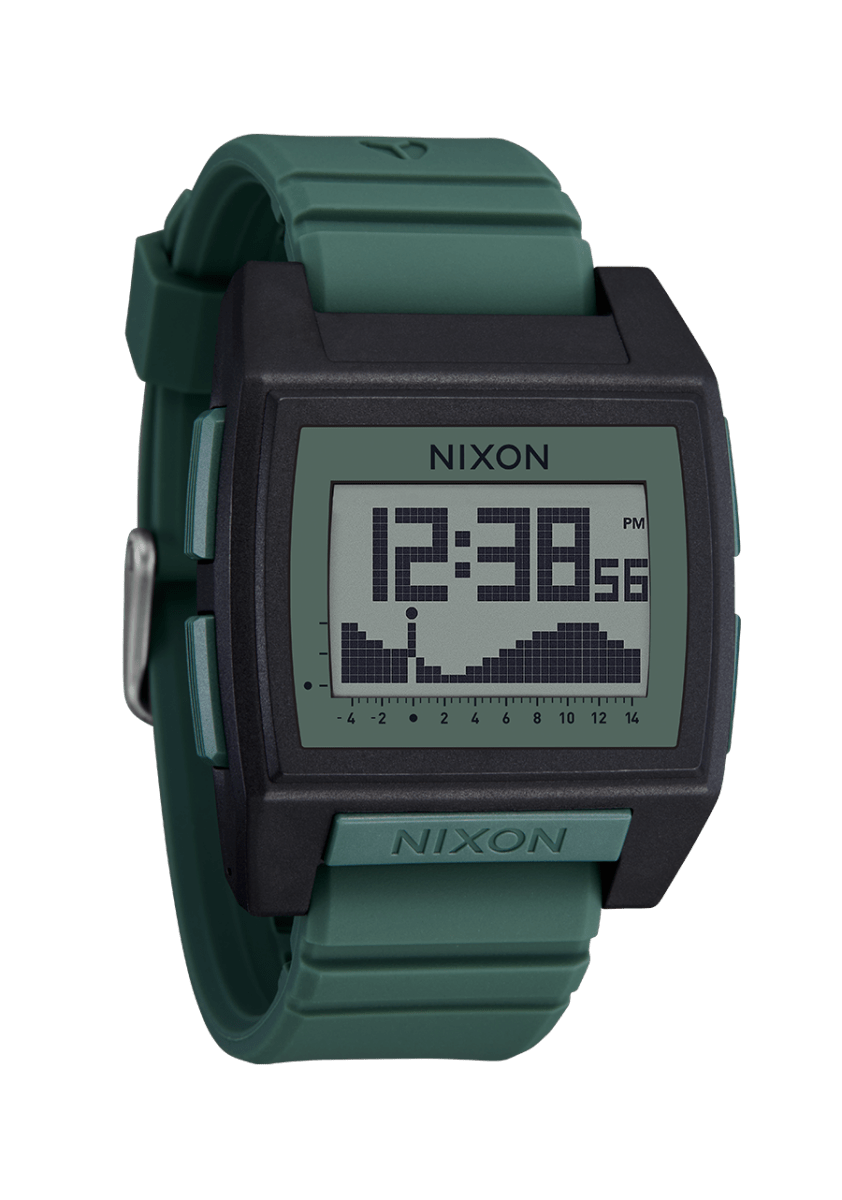 NIXON Base Tide Pro Black Dial and Black Rubber 42mm Men's Watch | A13075364 - 00 | TIME Watches