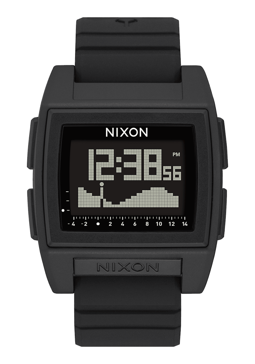 NIXON Base Tide Pro Black Dial and Black Rubber 42mm Women's Watch | A1307000 - 00 | TIME Watches