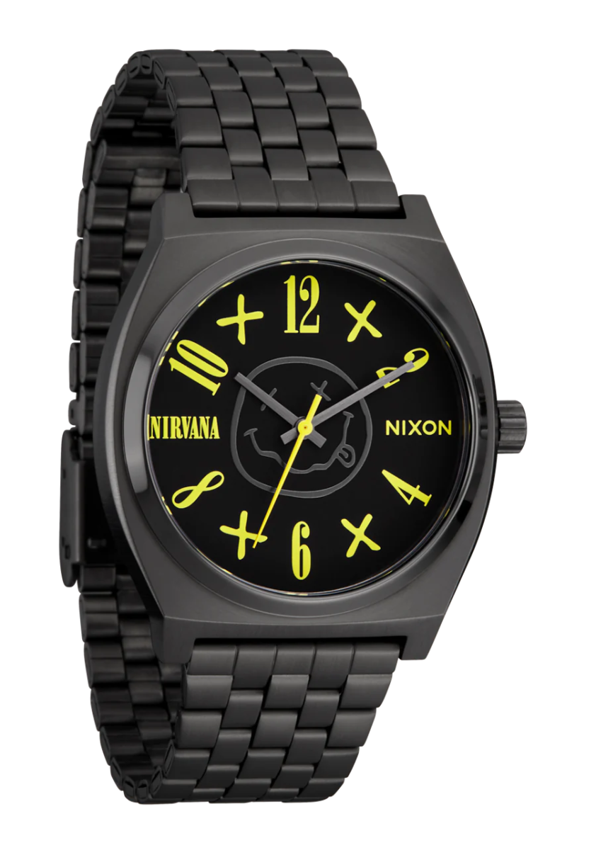 Nixon Black Nirvana Smiley Face Unisex Watch | A14195275 - 00 | Time Watch Specialists