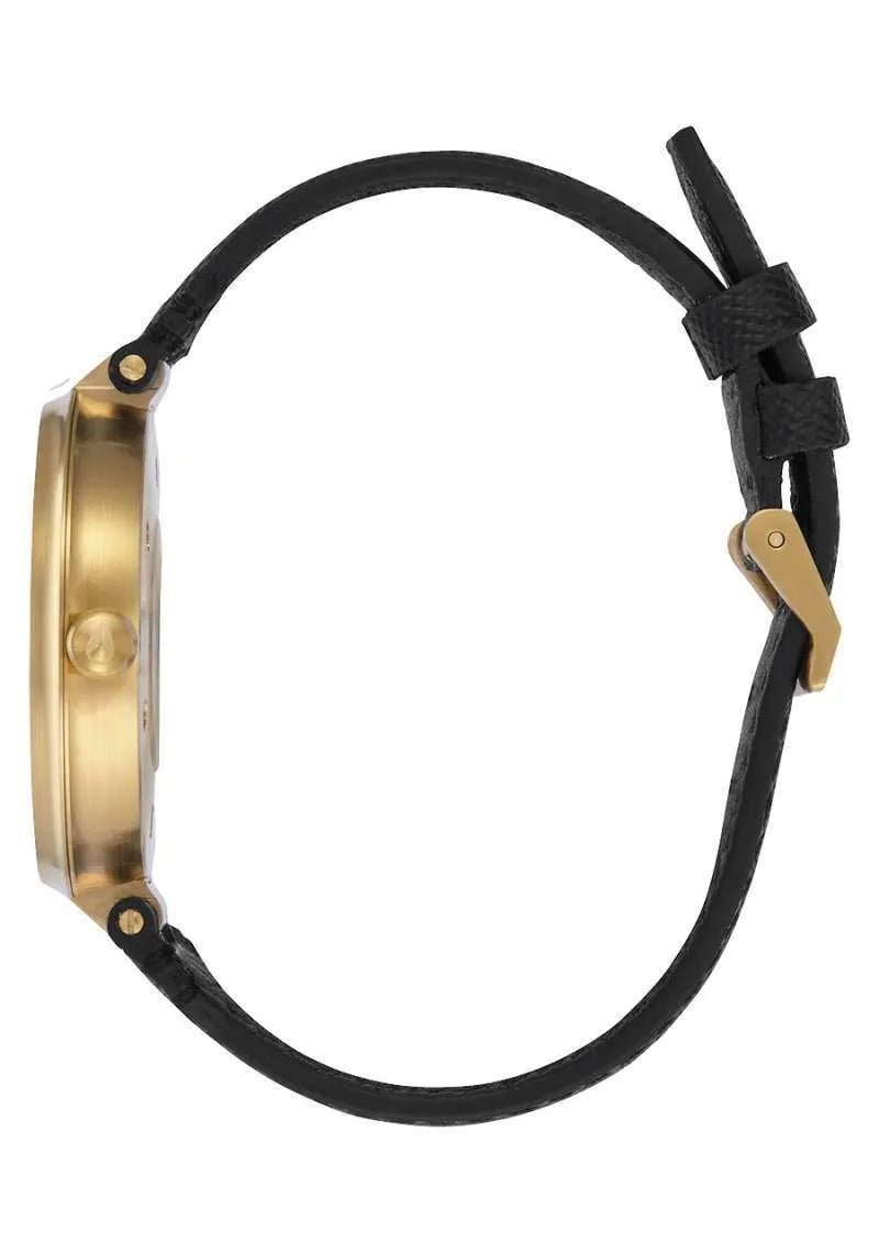 NIXON Chameleon Black Dial and Black Leather 39mm Women's Watch | A9922356 - 00 | TIME Watches