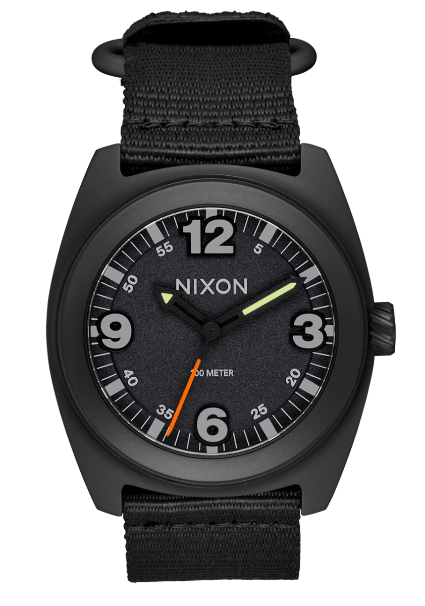 NIXON Clutch 42 Black Dial and Black Nylon 42mm Unisex Watch | A14473086 - 00 | TIME Watches